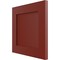 Ekena Millwork 12"W x 12"H True Fit PVC Flat Panel Shutters Sample, Pepper Red SAMPLE-TFPFPMR - alternate 3